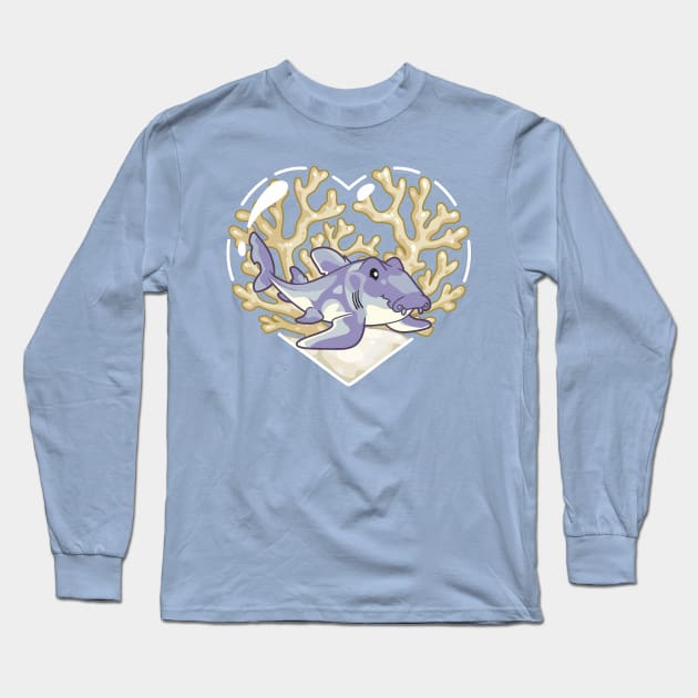 PRUNE, the Bullhead Shark Long Sleeve T-Shirt by bytesizetreasure